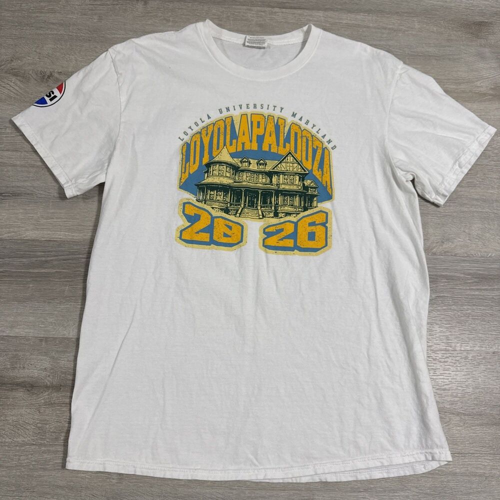 Loyolapalooza Shirt Men’s Large White Loyola University Maryland 2026 Pepsi